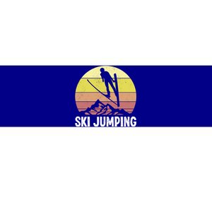 Ski Jumping Lover Ski Jumper Mountain Skiiing Winter Sport Funny Gift Bumper Sticker