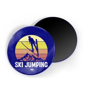 Ski Jumping Lover Ski Jumper Mountain Skiiing Winter Sport Funny Gift Magnet