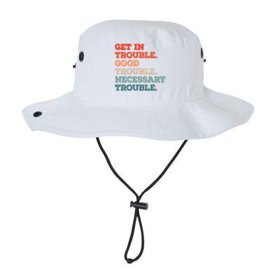 Social John Lewis Get In Good Necessary Trouble Gift Legacy Cool Fit Booney Bucket Hat