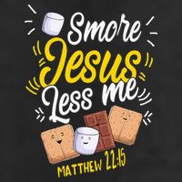 Smore Jesus less me Tent Wilderness Glamping Campfire Nature Beanie