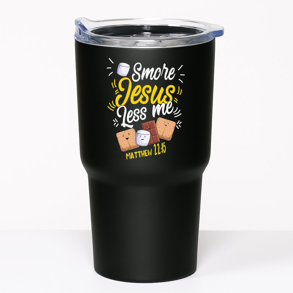 Smore Jesus less me Tent Wilderness Glamping Campfire Nature Tumbler
