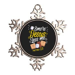 Smore Jesus less me Tent Wilderness Glamping Campfire Nature Metallic Star Ornament