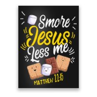 Smore Jesus less me Tent Wilderness Glamping Campfire Nature Poster