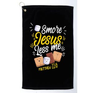 Smore Jesus less me Tent Wilderness Glamping Campfire Nature Platinum Collection Golf Towel