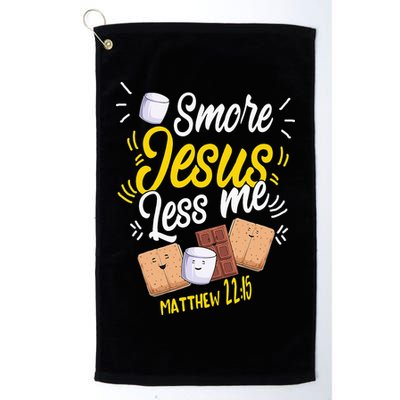 Smore Jesus less me Tent Wilderness Glamping Campfire Nature Golf Towel