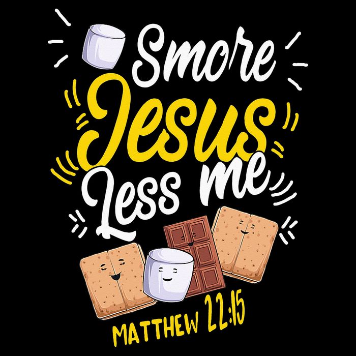 Smore Jesus less me Tent Wilderness Glamping Campfire Nature Women's V-Neck T-Shirt