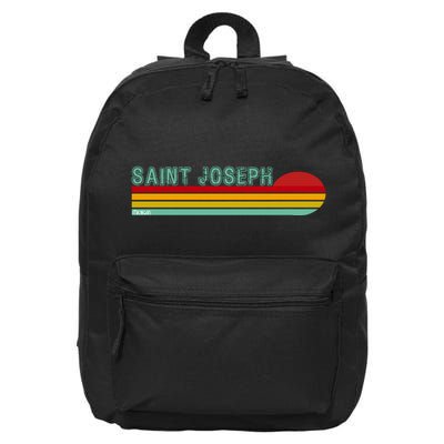 Saint Joseph Michigan 16 in Basic Backpack