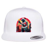 Santazilla Japanese Monster Kaiju Dinosaur Christmas Flatbill Hat