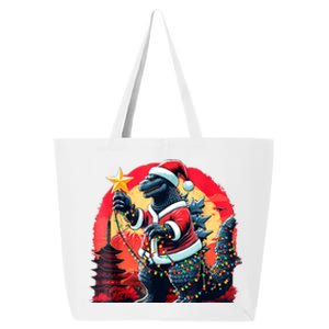 Santazilla Japanese Monster Kaiju Dinosaur Christmas 25L Jumbo Tote