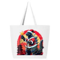 Santazilla Japanese Monster Kaiju Dinosaur Christmas 25L Jumbo Tote