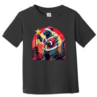 Santazilla Japanese Monster Kaiju Dinosaur Christmas Toddler T-Shirt