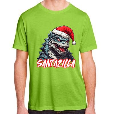 Santazilla Japanese Monster Kaiju Christmas  Adult ChromaSoft Performance T-Shirt