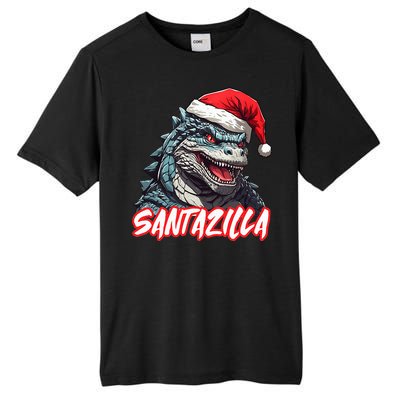 Santazilla Japanese Monster Kaiju Christmas  Tall Fusion ChromaSoft Performance T-Shirt