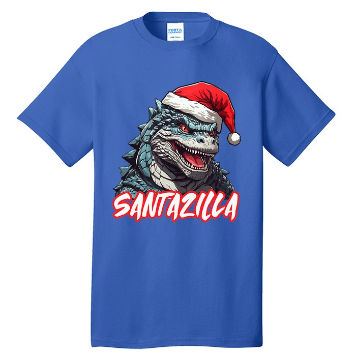 Santazilla Japanese Monster Kaiju Christmas  Tall T-Shirt