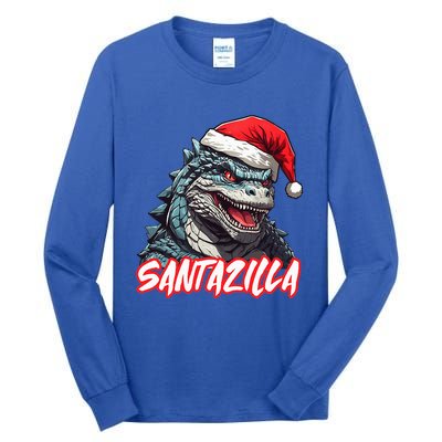 Santazilla Japanese Monster Kaiju Christmas  Tall Long Sleeve T-Shirt