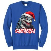 Santazilla Japanese Monster Kaiju Christmas  Tall Sweatshirt