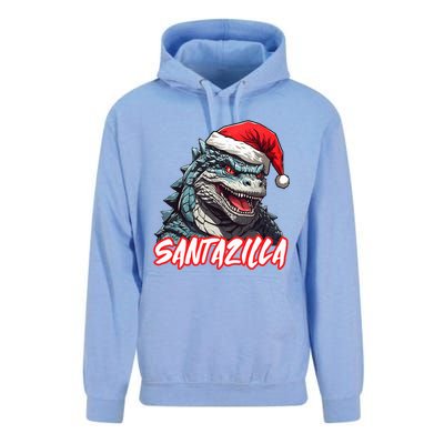 Santazilla Japanese Monster Kaiju Christmas  Unisex Surf Hoodie