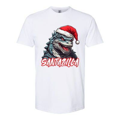 Santazilla Japanese Monster Kaiju Christmas  Softstyle CVC T-Shirt