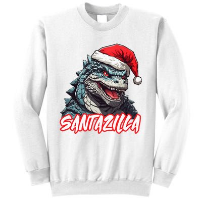 Santazilla Japanese Monster Kaiju Christmas Sweatshirt