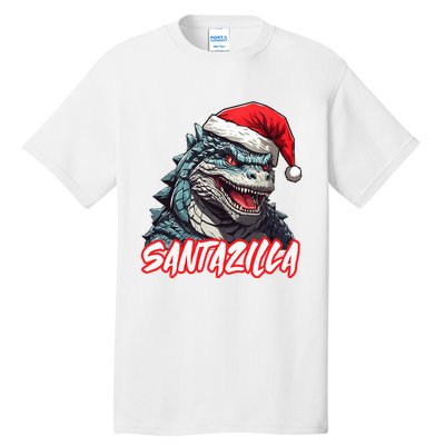 Santazilla Japanese Monster Kaiju Christmas Tall T-Shirt