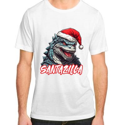 Santazilla Japanese Monster Kaiju Christmas Adult ChromaSoft Performance T-Shirt