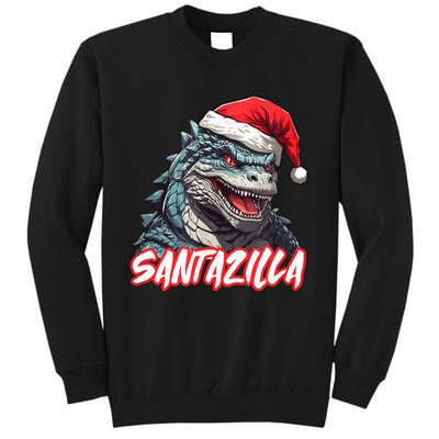 Santazilla Japanese Monster Kaiju Christmas Sweatshirt