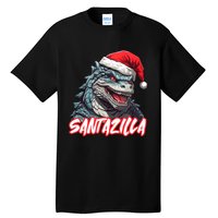 Santazilla Japanese Monster Kaiju Christmas Tall T-Shirt