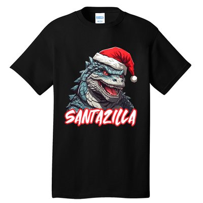 Santazilla Japanese Monster Kaiju Christmas Tall T-Shirt