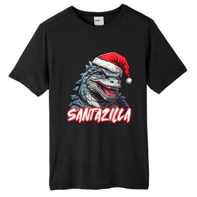 Santazilla Japanese Monster Kaiju Christmas Tall Fusion ChromaSoft Performance T-Shirt