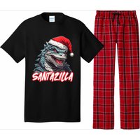 Santazilla Japanese Monster Kaiju Christmas Pajama Set