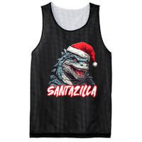 Santazilla Japanese Monster Kaiju Christmas Mesh Reversible Basketball Jersey Tank