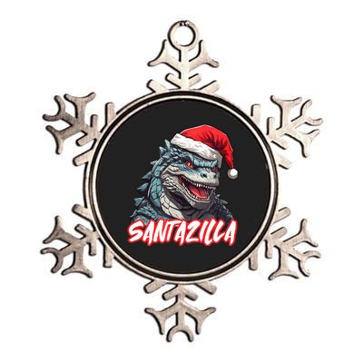 Santazilla Japanese Monster Kaiju Christmas Metallic Star Ornament