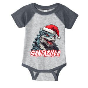 Santazilla Japanese Monster Kaiju Christmas Infant Baby Jersey Bodysuit