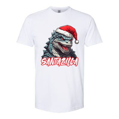 Santazilla Japanese Monster Kaiju Christmas Softstyle CVC T-Shirt