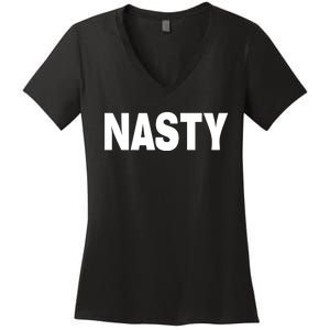 San Juan Mayor Nasty Women's V-Neck T-Shirt