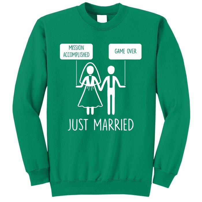 Sayings Just Married Game Over Bride Sweatshirt