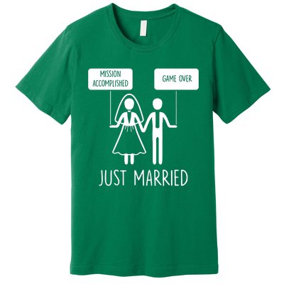 Sayings Just Married Game Over Bride Premium T-Shirt