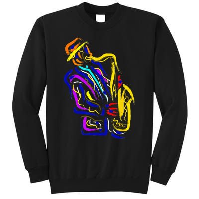 Saxophonist Jazz Musician Gift Idea Saxophone Sweatshirt