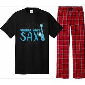 Saxophone Jazz Musician Funny Gift Sax Saxophonist Gift Pajama Set