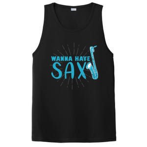 Saxophone Jazz Musician Funny Gift Sax Saxophonist Gift PosiCharge Competitor Tank