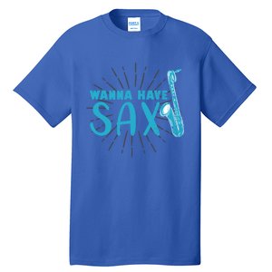 Saxophone Jazz Musician Funny Gift Sax Saxophonist Gift Tall T-Shirt