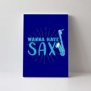 Saxophone Jazz Musician Funny Gift Sax Saxophonist Gift Canvas