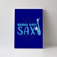 Saxophone Jazz Musician Funny Gift Sax Saxophonist Gift Canvas