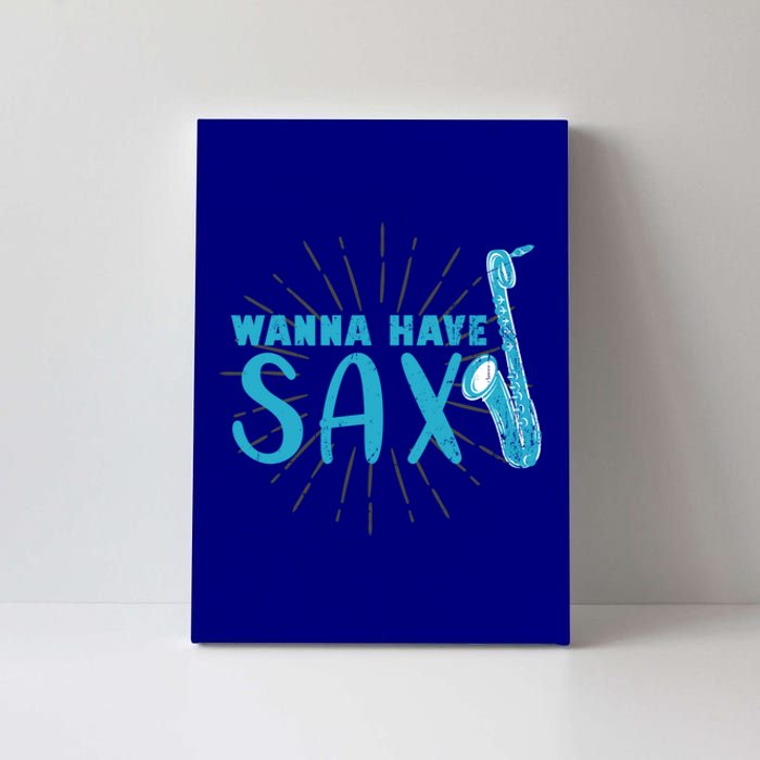 Saxophone Jazz Musician Funny Gift Sax Saxophonist Gift Canvas