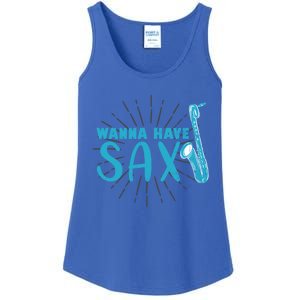 Saxophone Jazz Musician Funny Gift Sax Saxophonist Gift Ladies Essential Tank