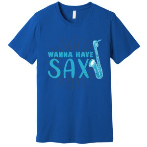 Saxophone Jazz Musician Funny Gift Sax Saxophonist Gift Premium T-Shirt