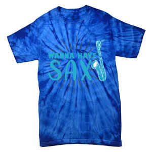 Saxophone Jazz Musician Funny Gift Sax Saxophonist Gift Tie-Dye T-Shirt