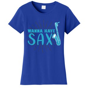 Saxophone Jazz Musician Funny Gift Sax Saxophonist Gift Women's T-Shirt