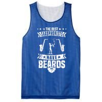 Saxophone Jazz Musician Beard Gift Sax Saxophonist Great Gift Mesh Reversible Basketball Jersey Tank