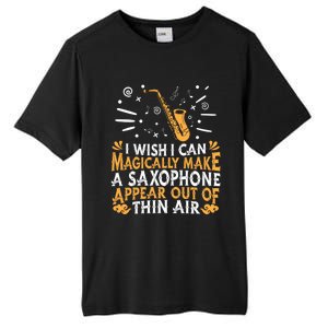 Saxophone Jazz Musician Player Gift Magical Sax Saxophonist Meaningful Gift Tall Fusion ChromaSoft Performance T-Shirt